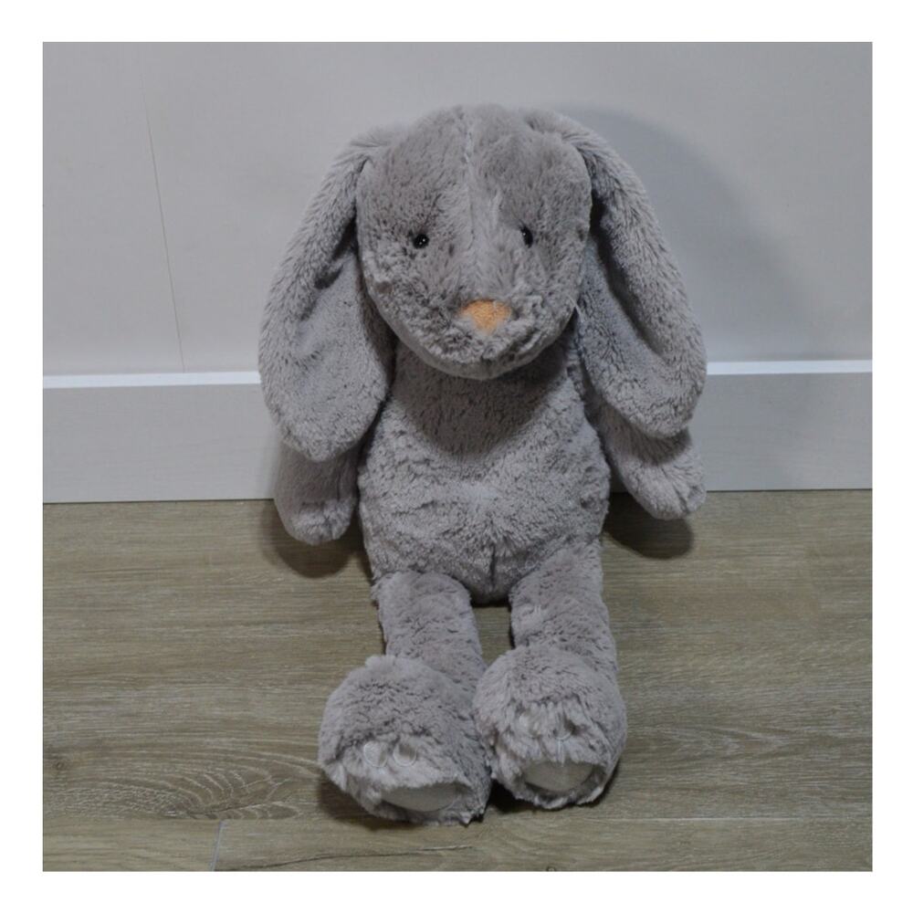 Pottery Barn Kids Large Plush Gray Stuffed Bunny Rabbit